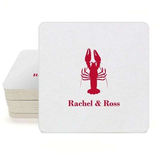Maine Lobster Square Coasters